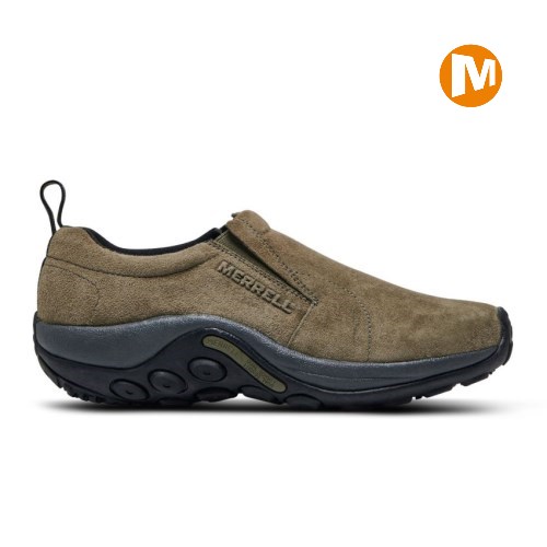 Pánské Slip On Boty Merrell Jungle Moc Tmavě Olivy Zelené (CZ. JDAEG)